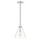Z-Lite Harper 1 Light Pendant, Polished Nickel & Clear 3034P11-PN - alternate 1
